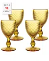 Vista Alegre Bicos Water Goblets, Set Of 4 In Brown