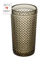 Vista Alegre Bicos Set Of 4 Brown Highball Glasses With $9 Credit In Brown