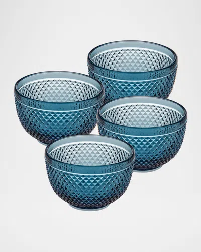 Vista Alegre Bicos Small Bowls, Set Of 4 In Blue