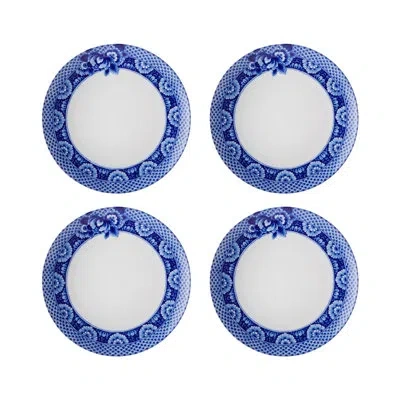 Vista Alegre Blue Ming 11" Dinner Plate In White;indigo Blue;white;white;indigo Blu