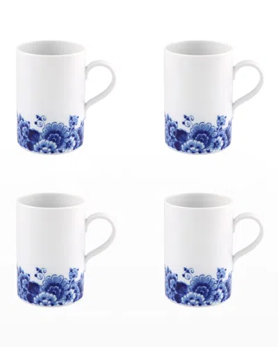 Vista Alegre Blue Ming Coffee Mugs, Set Of Four
