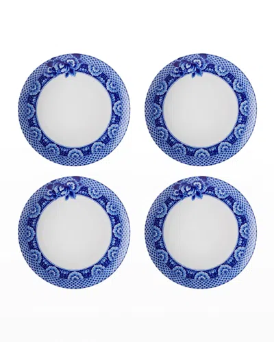 Vista Alegre Blue Ming Dinner Plates, Set Of Four