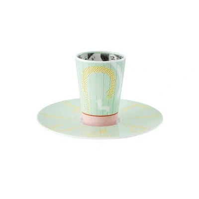 Vista Alegre Bode Inspiratório Coffee Cup And Saucer Iii In Animal Print