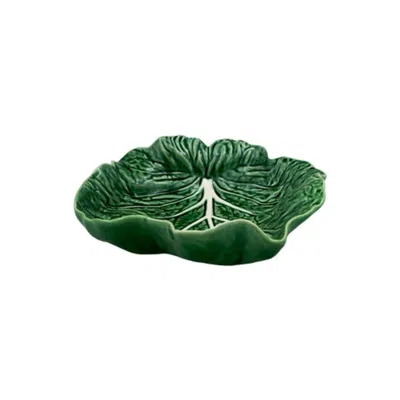 Vista Alegre Bordallo Pinheiro Cabbage Concave Leaf 10" Green