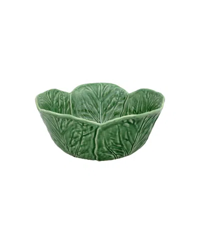 Vista Alegre Bordallo Pinheiro Cabbage Salad Bowl In Green