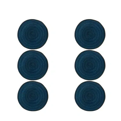Vista Alegre Bread Plate 6" In Lapis Lazuli