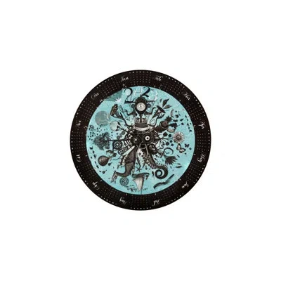 Vista Alegre Calendário 2023 Calendar Porcelain Decorative Plate In Black/blue/white In Black,blue,white