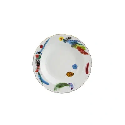 Vista Alegre Caribe Appetizer Plate In Blue;white;green;red;yellow