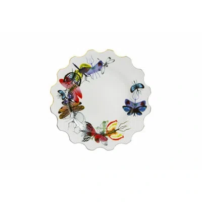 Vista Alegre Caribe Dinner Plate In Black;red;purple