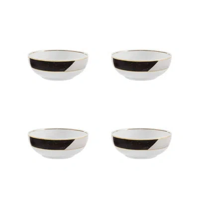 Vista Alegre Carrara 24.7518 Oz. Cereal Bowl In Black;white