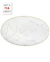 Vista Alegre Carrara Large Oval Platter In Black