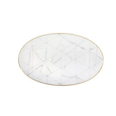 Vista Alegre Carrara Large Platter In White