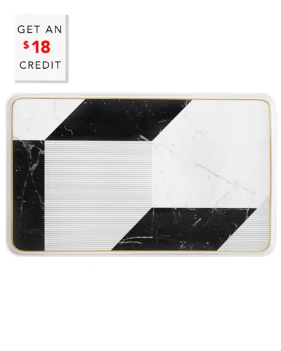 VISTA ALEGRE VISTA ALEGRE CARRARA LARGE RECTANGULAR PLATTER WITH $18  CREDIT