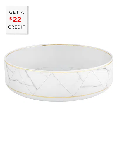 Vista Alegre Carrara Salad Bowl With $22  Credit In White