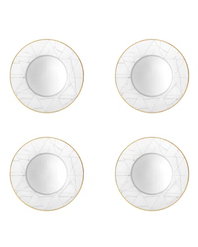 VISTA ALEGRE CARRARA SOUP PLATES, SET OF 4