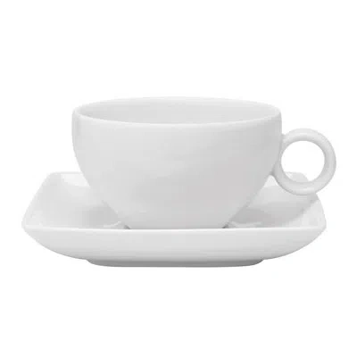 Vista Alegre Carré White Tea Cup And Saucer