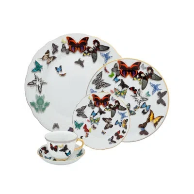 Vista Alegre Christian Lacroix 5 Piece Place Setting Set, Service For 1 In Blue;black;red