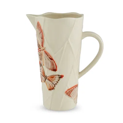 Vista Alegre Cloudy Butterflies By Claudia Schiffer Pitcher In Multi