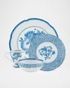 Vista Alegre Coralina Blue 4-piece Place Setting In White/blue