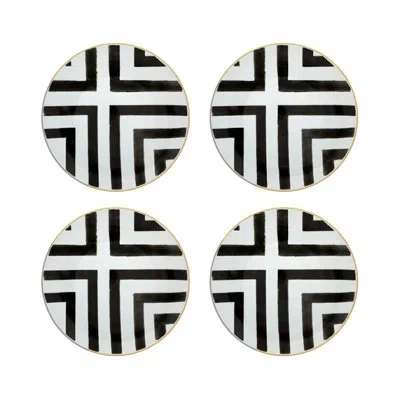 Vista Alegre Dinner Plate In Black;white