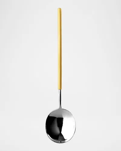Vista Alegre Domo Matte Gold Handle Salad Servers, Set Of 2