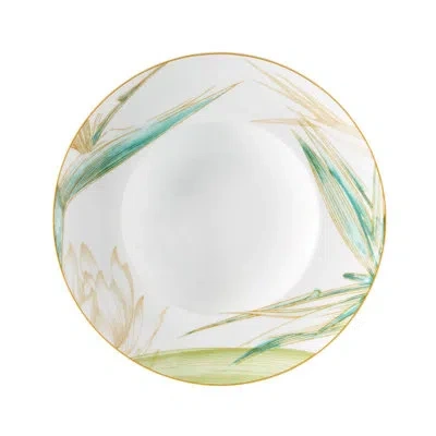 Vista Alegre Fiji 9.92" Dinner Plate In White;green