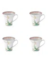 Vista Alegre Fiji Mugs, Set Of 4 In Multi