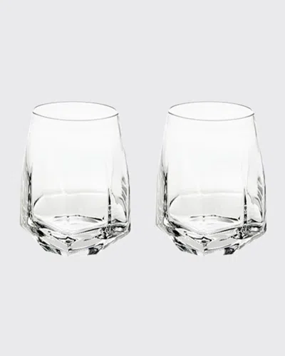 Vista Alegre Gemstone Double Old-fashioned Glasses, Set Of 2 In Transparent