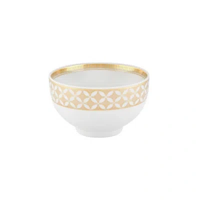 Vista Alegre Gold Exotic 18.29 Oz. Soup Bowl