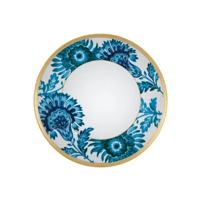 Vista Alegre Gold Exotic 9.02" Dessert Plate In Blue;white;gold