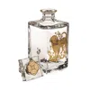 Vista Alegre Golden Whisky Decanter With Gold Dog In Transparent