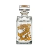 Vista Alegre Whiskey Decanter With Golden Dragon In Gold