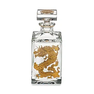 Vista Alegre Whiskey Decanter With Golden Dragon