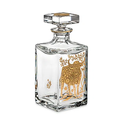 Vista Alegre Whiskey Decanter With Golden Ox