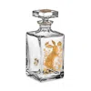 Vista Alegre Golden Whisky Decanter With Gold Rabbit In Transparent