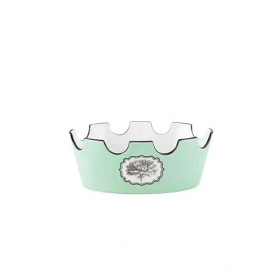 Vista Alegre Herbariae 4.57 Fl Oz. Fruit Bowl In Black;white;green