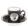Vista Alegre Herbariae By Christian Lacroix Coffee Cup And Saucer In Black