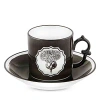 Vista Alegre Herbariae By Christian Lacroix Coffee Cup And Saucer In Black