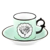 Vista Alegre Herbariae By Christian Lacroix Coffee Cup And Saucer In Green