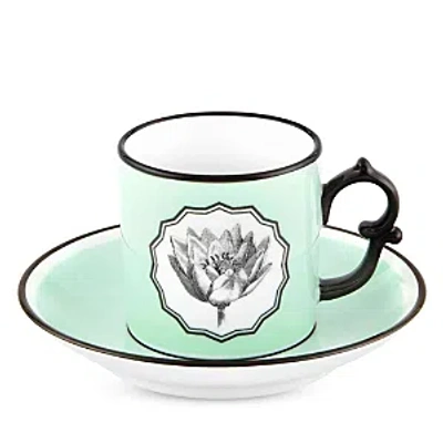 Vista Alegre Herbariae By Christian Lacroix Coffee Cup And Saucer In Green