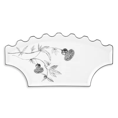 Vista Alegre Herbariae By Christian Lacroix Rectangular Tray A In White