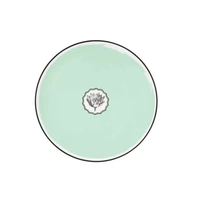 Vista Alegre Herbariae Dinner Plate In White;green