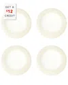 Vista Alegre Ivory Dessert Plates (set Of 4) With $12 Credit In Ivory