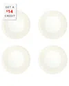 Vista Alegre Ivory Dinner Plates (set Of 4) With $14 Credit In Ivory