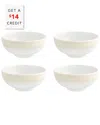 Vista Alegre Ivory Soup Bowls (set Of 4) With $14 Credit In Ivory