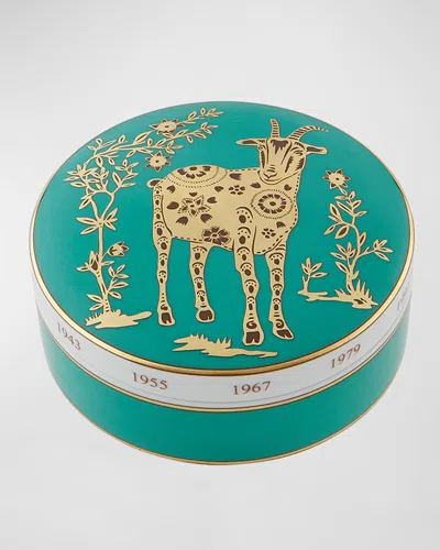 Vista Alegre Large Round Box, Sheep