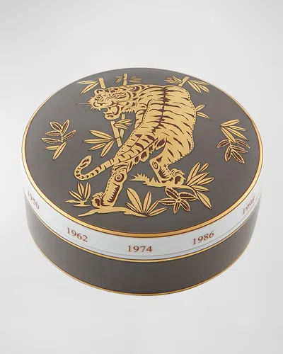 Vista Alegre Large Round Tiger Box