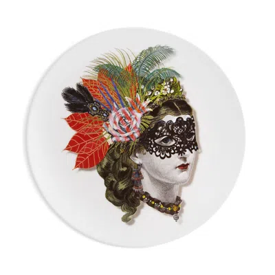 Vista Alegre Love Who You Want By Christain Lacroix Dessert Plate In Mamzel Scarlet