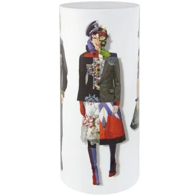 Vista Alegre Love Who You Want White/black/red 10.9449'' Porcelain Table Vase In Black;white;red