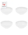 Vista Alegre Mar Cereal Bowls (set Of 4) With $12 Credit In White